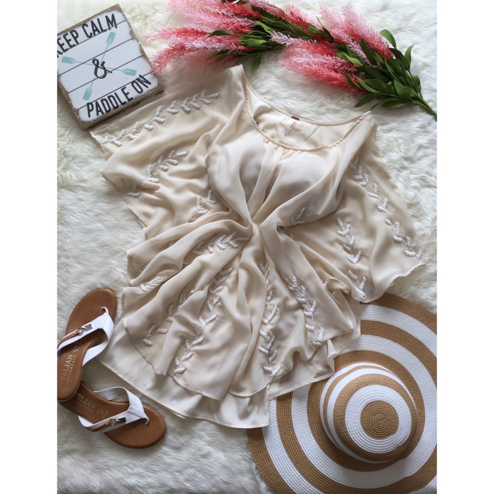 SOLD🚫XS/S Free People Ocean Pearl Beaded Dress - Picture 2 of 8